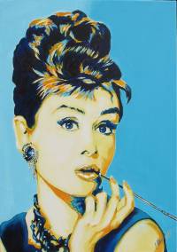 VERKAUFT/SOLD Audrey Hepburn 70x100 cm