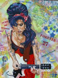 VERKAUFT/SOLD Club 27 - Amy Winehouse 90x120 cm