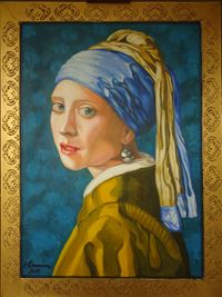 AUFTRAGSARBEIT Griet - nach Vermeer 60x80 cm