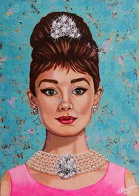 PRIVATE OWNED / IN PRIVATBESITZ Audrey Hepburn 50x70 cm