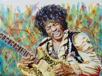 Jimi Hendrix 120x90 cm - Auftragsarbeit